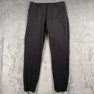 BYLT Pants Mens 33x29 Black Ace Jogger Athlesiure Nylon Stretch Performance